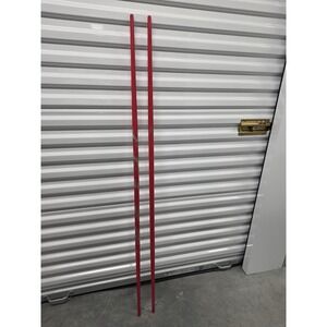 ProForce Dragon Competition Bo Staff Red/Silver 5 Ft (60") — Lot of 2